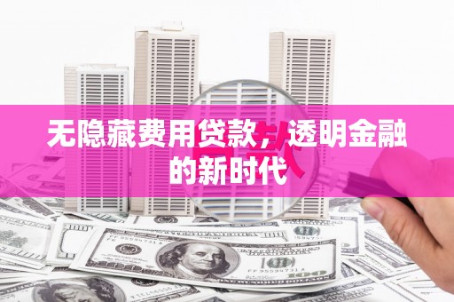 沙雅无隐藏费用贷款，透明金融的新时代