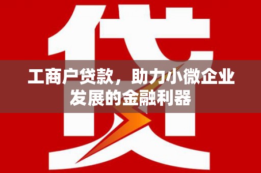户县工商户贷款，助力小微企业发展的金融利器