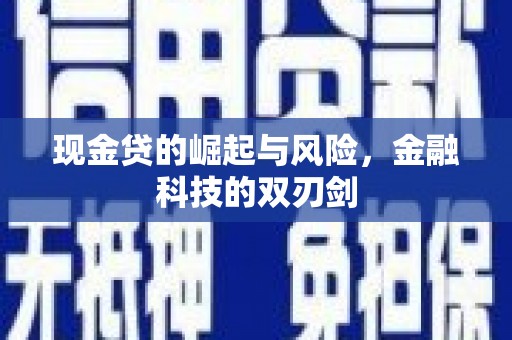 巍山现金贷的崛起与风险，金融科技的双刃剑