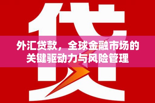 上街外汇贷款，全球金融市场的关键驱动力与风险管理