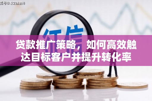 聂荣贷款推广策略，如何高效触达目标客户并提升转化率