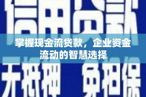长泰掌握现金流贷款，企业资金流动的智慧选择