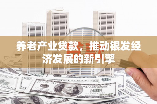 芗城养老产业贷款，推动银发经济发展的新引擎