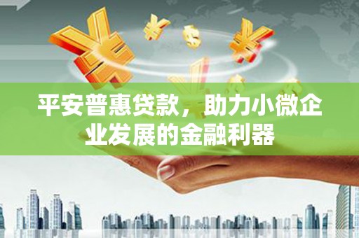 阿巴嘎旗平安普惠贷款，助力小微企业发展的金融利器