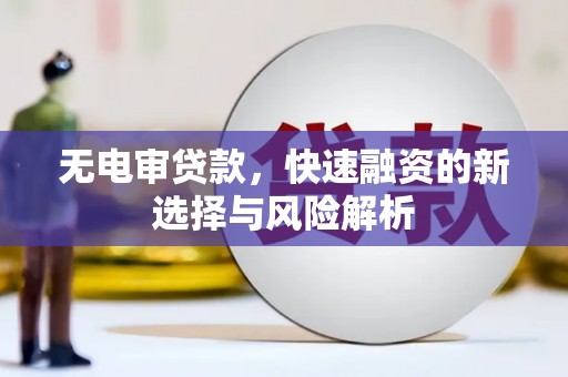 西螺无电审贷款，快速融资的新选择与风险解析