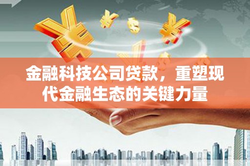 玉井金融科技公司贷款，重塑现代金融生态的关键力量