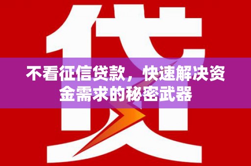 兴国不看征信贷款，快速解决资金需求的秘密武器