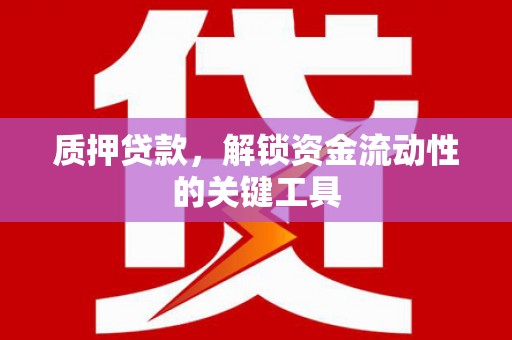 上杭质押贷款，解锁资金流动性的关键工具