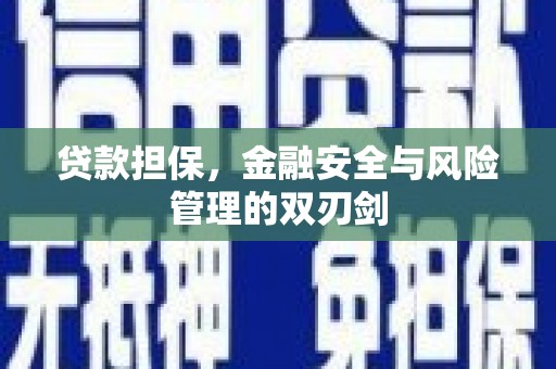 阿合奇贷款担保，金融安全与风险管理的双刃剑
