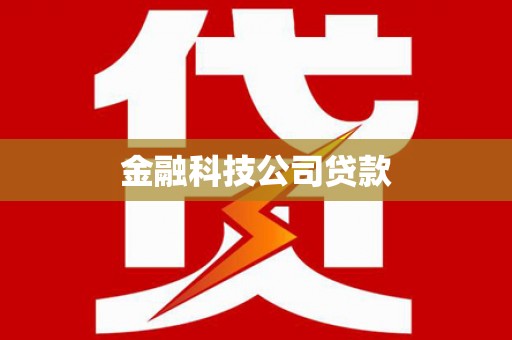横沥金融科技公司贷款