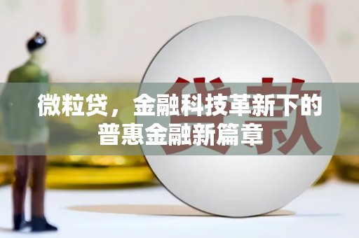 邯郸微粒贷，金融科技革新下的普惠金融新篇章