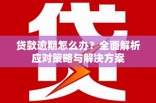天津贷款逾期怎么办？全面解析应对策略与解决方案