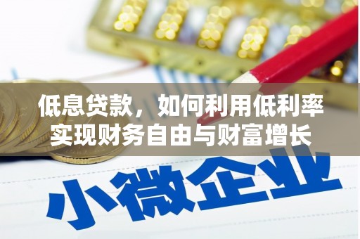 美姑低息贷款，如何利用低利率实现财务自由与财富增长